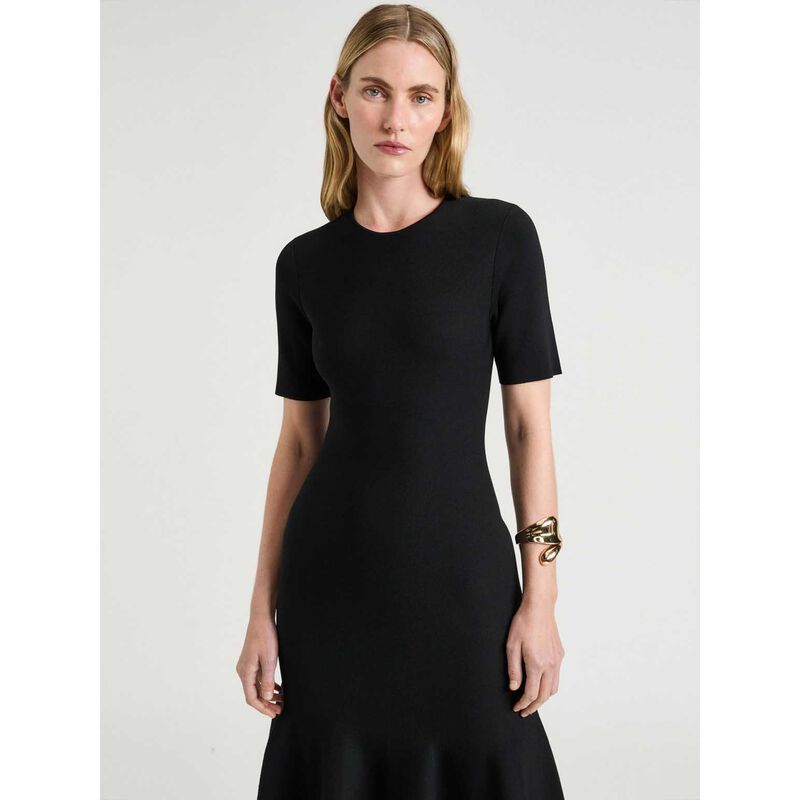 Veronika Maine Milano Fluted Midi Dress image number 3